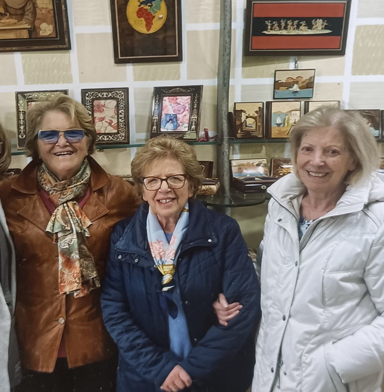The three sisters who founded La Botteguccia, in the shop